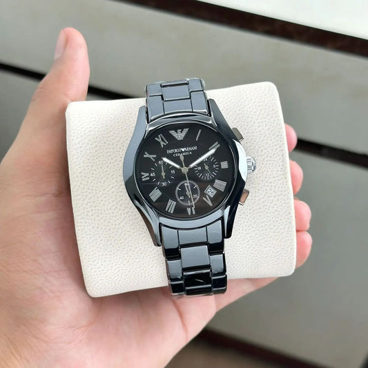 EPO ARMNI [CERAMICA] BLACK CERAMIC WATCH