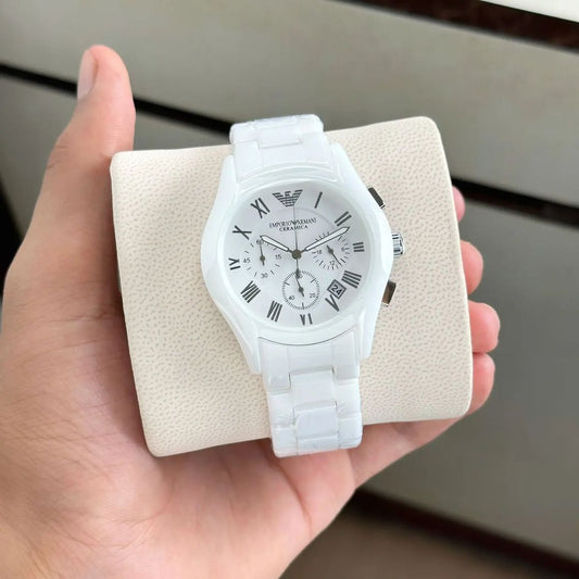 EPO ARMNI [CERAMICA] WHITE CERAMIC WATCH