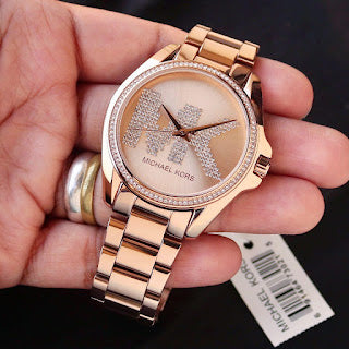 MK [LENNOX] ROSE GOLD STEEL WATCH