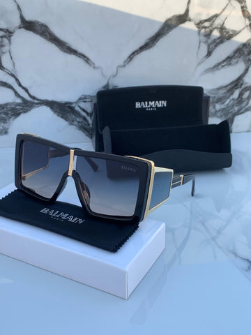 BLMN BLACK GOLDEN FRAME SQUARE SUNGLASSES FOR MEN & WOMEN