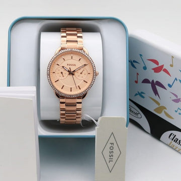 FOSL [TAILOR] ROSE GOLD STEEL WATCH FOR HER