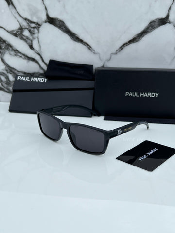 PL HRDY 23 BLACK FRAME RECTANGLE SUNGLASSES FOR MEN