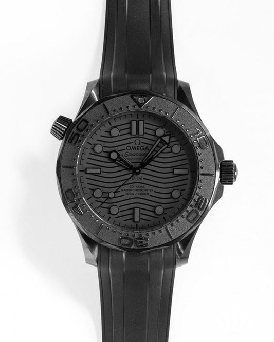 OMGA SEAMASTER [DIVER 300 AUTOMATIC] BLACK SILICON  WATCH