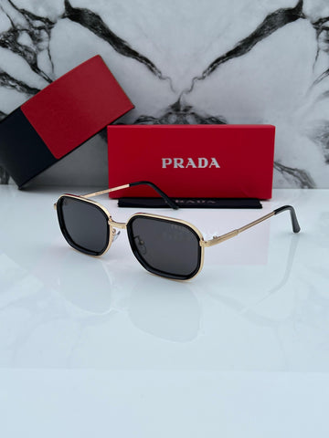 PRD [2902] BLACK GOLDEN FRAME WAYFARER SUNGLASSES FOR MEN & WOMEN