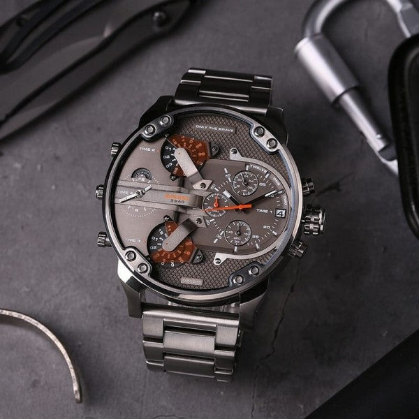 DSL 3 BAR [BIG DADY] DARK GREY METAL WATCH