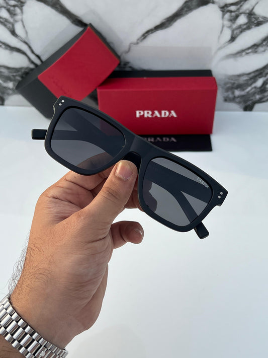 PRD [3835] BLACK FRAME SQAURE SUNGLASSES FOR MEN & WOMEN