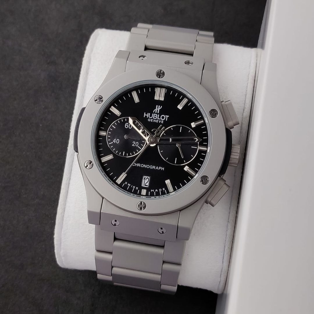 HBLOT BIG BANG CLASSIC FUSION [CHRONOGRAPH] SILVER METAL WATCH